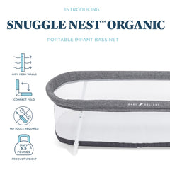 Baby Delight Snuggle Nest Bassinet tool-free setup for quick assembly