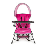 Baby Delight Venture chair folded compactly for travel and storage.