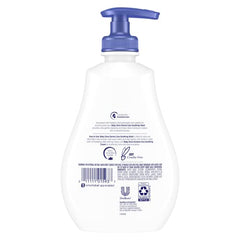Close-up of colloidal oatmeal in Baby Dove Soothing Wash for sensitive skin.