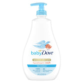 Baby Dove Rich Moisture Baby Wash bottle-20oz showing gentle hydration for delicate skin.