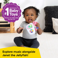 Baby Einstein Ocean Explorers dancing lights visual stimulation for infant development.