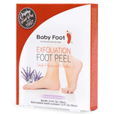 Baby Foot original exfoliation foot peel packaging for at-home spa treatment