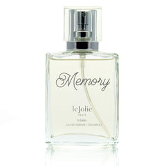 Closeup of Baby Jolie Memory label highlighting gentle scent for babies.