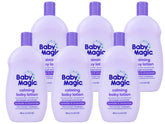 Baby Magic Calming Lotion bottle front with lavender scent for a soothing bedtime.