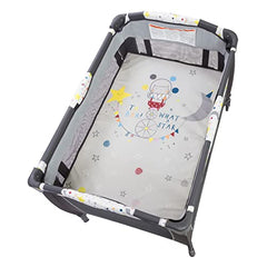 Hanging toys on Lil' Snooze Deluxe II promotes baby's visual interest