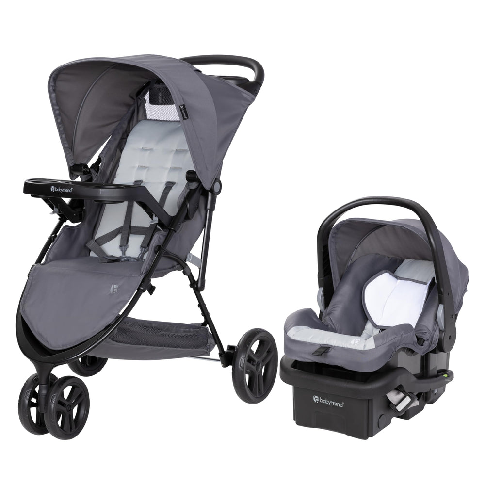 Baby Trend Venture 3-Wheel Stroller Stellar Grey main view for daily mobility