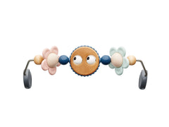 BabyBjorn Googly Eyes Pastels toy bar with bright shapes sparks visual curiosity during play.
