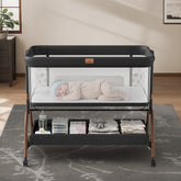 BabyBond bassinet with mattress provides a plush newborn sleep surface