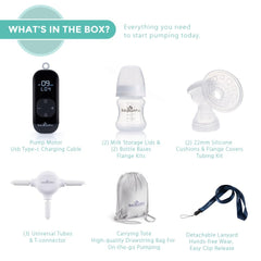 BabyBuddha 2.0 wearable compact unit fits in the palm for travel.