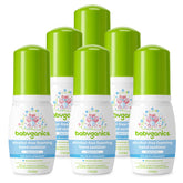 Babyganics foaming hand sanitizer bottle dispensing gentle moisture for tiny hands