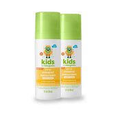 Babyganics SPF 50 Kids Mineral Sunscreen Roller Ball front view for easy grip and quick application.