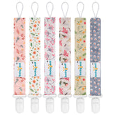 Babygoal floral pacifier clip with flower design keeps pacifier secure and stylish