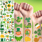 Backtopeia St Patrick's tattoos with shamrocks for festive skin art