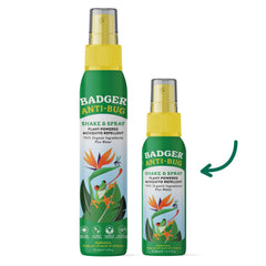 Badger Bug Spray with citronella scent naturally repels insects.