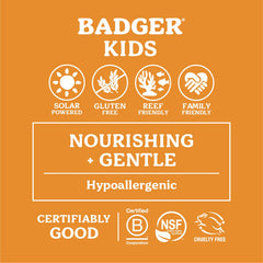 Badger Kids Mineral Sunscreen Combo Box highlights complete sun protection for face and body.