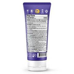Badger sunscreen rubbed into skin for a clear, streak-free finish.
