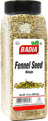 Badia fennel seeds whole bottle, aromatic for versatile cooking.