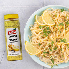 Badia Lemon Pepper on grilled chicken delivering citrus zing and pepper heat