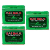Bag Balm hand cream in tin provides soothing relief for dry skin.