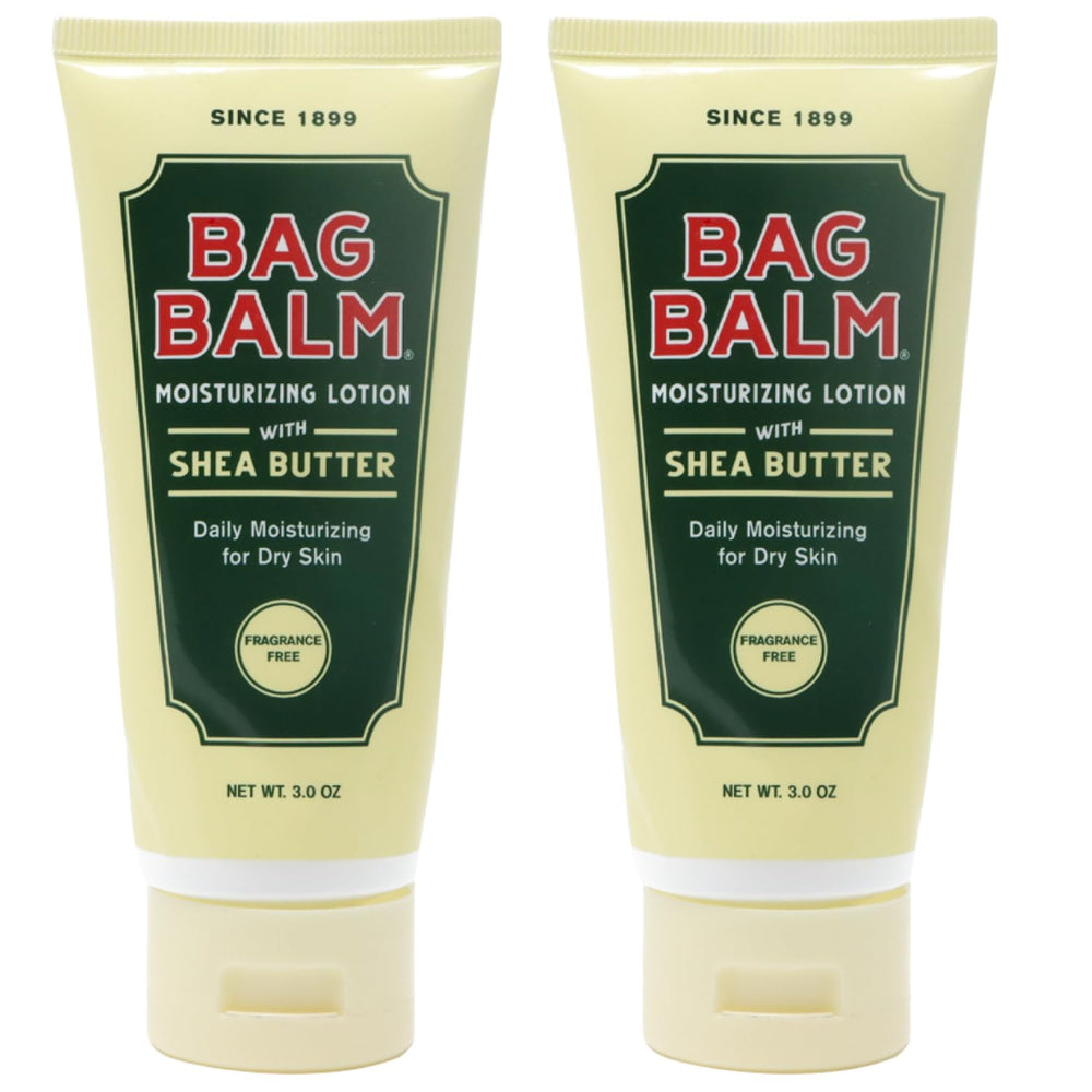 Bag Balm hand lotion fragrance-free 3oz tube hydrates dry hands.