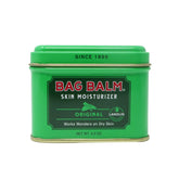 Bag Balm Vermont Original jar shows the classic tin for full-body hydration.