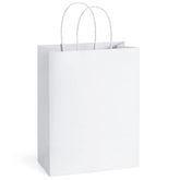 BagDream white gift bags with handles for classy, reusable gift presentation.