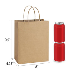 BagDream kraft paper bags with handles for easy carrying