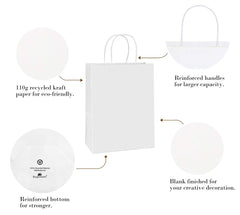 BagDream kraft paper bags with sturdy twist handles for reliable carrying.