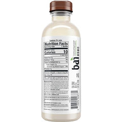 Bai Madagascar Coconut Mango pouring into a glass for on-the-go hydration with no artificial sweeteners.