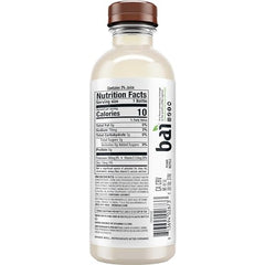 Bai Puna Coconut Pineapple label close-up showing vitamin C and stevia-sweetened formula
