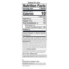 Bai Shala label close-up showing ingredients and no artificial sweeteners