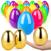 BainGesk Easter eggs 3-5 inch set in bright colors for lively egg hunts.