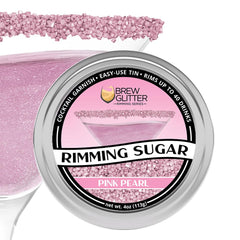 Bakell pink glitter sugar bar tin adds sparkle to cocktails.