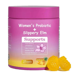 Bakong Her Juicy feminine probiotics gummies with pineapple flavor for daily gut balance.