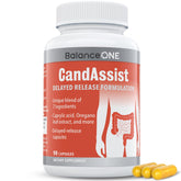 Balance ONE Candida Cleanse bottle front view supports daily gut balance.