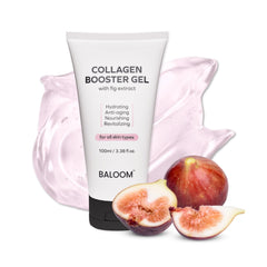 BALOOM Collagen Booster Gel Serum bottle shown for hydration.