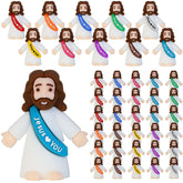 Bamamon 30-piece little Jesus figures in vibrant colors for Easter decor
