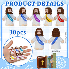 Bamamon little Jesus figurines with durable PVC and smooth finish