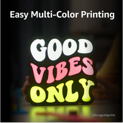BAMBULAB A1 multi color printing with AMS Lite enables vibrant results.