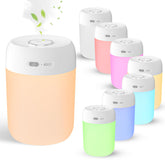 BAMCOO portable humidifier front view on a desk, compact misting.