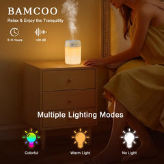 BAMCOO humidifier side view showcasing compact design.