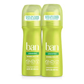 Ban Invisible Roll-On bottle clear finish with 24-hour protection
