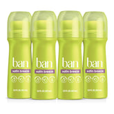Ban Invisible Roll-On Satin Breeze 3-5oz pack shows clear, residue-free protection.