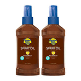 Banana Boat Deep Tanning Oil Spray SPF 4 bottle front for smooth, moisturized tanning