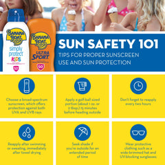 Banana Boat Kids Max Protect Play sunscreen spray for versatile, water-resistant coverage.