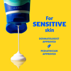 Banana Boat Sheer Sensitive Face Lotion SPF 50 spread on the skin for quick absorption