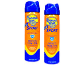 Banana Boat Sport SPF 30 bottle delivers a cooling sensation on a sunny day