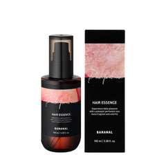 BANANAL 2-in-1 Korean Hair Perfume Oil & Serum bottle pour, quick absorption and light scent.