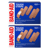 Band-Aid Tough Strips dual-box set providing durable wound protection