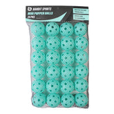 Bandit Sports Mini Popper Balls 24-pack for precise backyard practice.